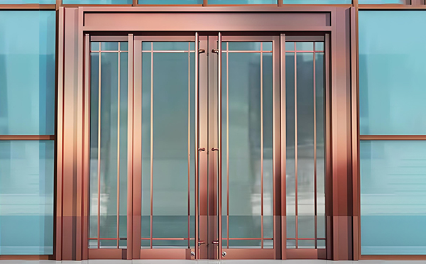 平凉玻璃地弹门